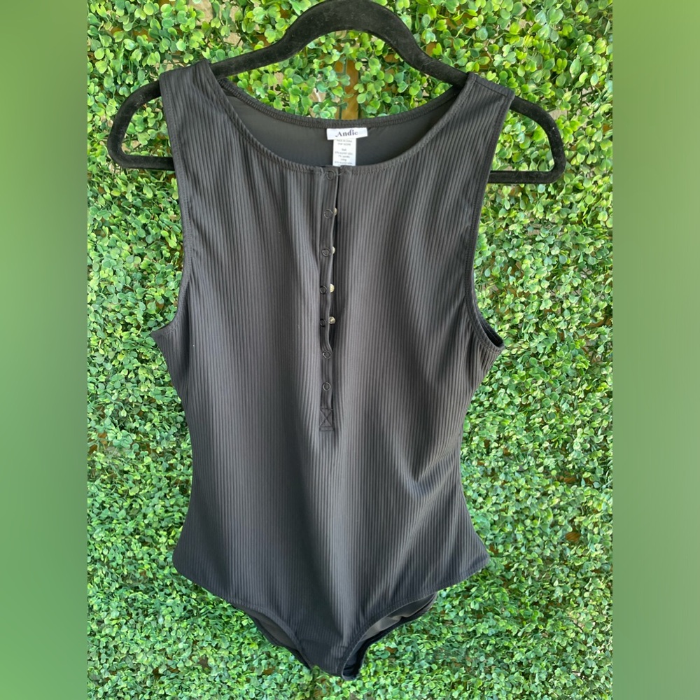 Andie Swim ‘The Malibu’ | Black - Ribbed | NWT - Current Style - Picture 13 of 16